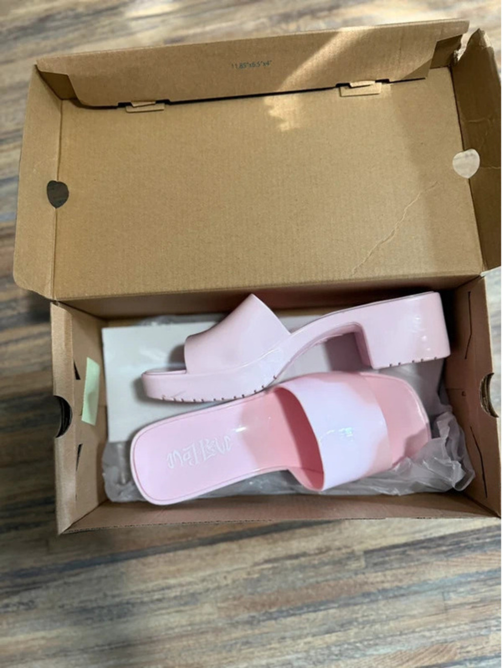 Mad Love Women's Marni Jelly Slide Mule Heels Worn once comes with box size 6